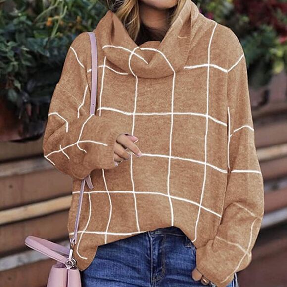 Chunky plaid sweater   - Picture 2 of 3